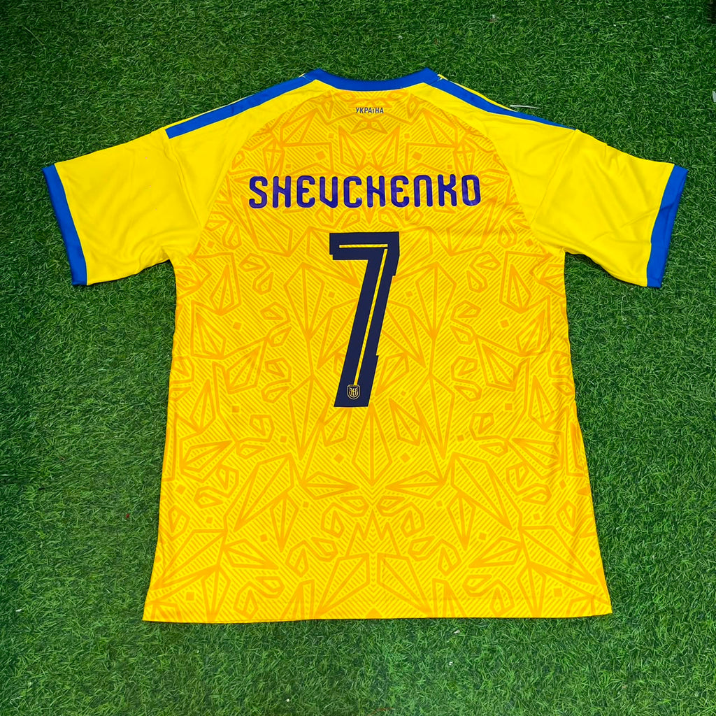 Andriy Shevchenko Ukraine Retro Football Jersey