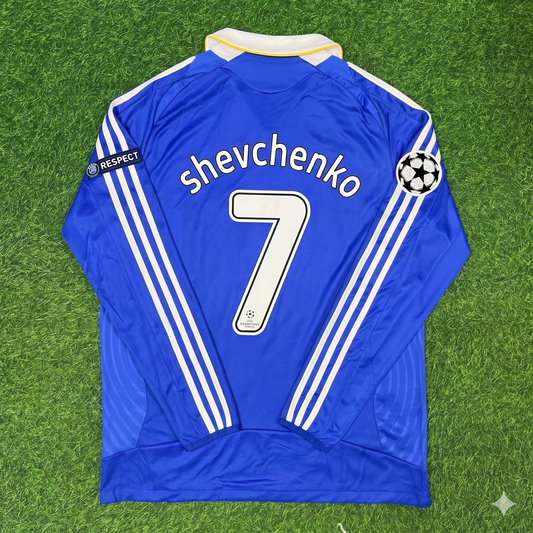 Chelsea 2008 Champions League Finale Langarm-Fußballtrikot – Andriy Shevchenko