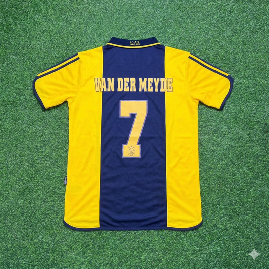 Ajax 2000/01 Yellow Retro Football Jersey – Andy van der Meyde