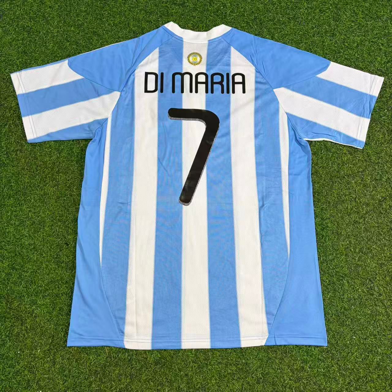 Ángel Di María #7 Argentinien 2010 WM Retro Fußballtrikot