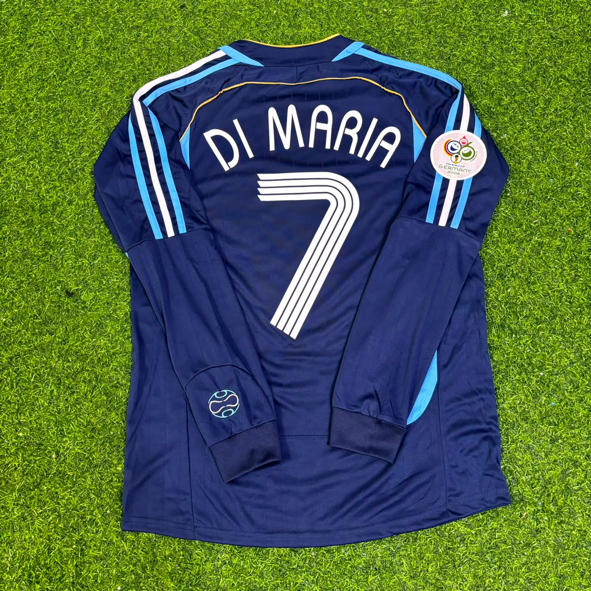 Argentina 2006 World Cup Long Sleeve Retro Football Jersey – Angel Di Maria