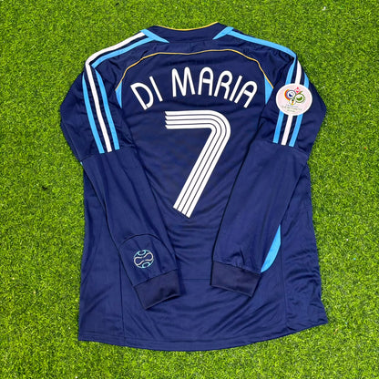 Argentina 2006 World Cup Long Sleeve Retro Football Jersey – Angel Di Maria