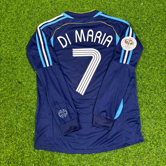 Argentina 2006 World Cup Long Sleeve Retro Football Jersey – Angel Di Maria