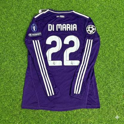 Angel Di Maria 22- Real Madrid 2010/2011 Purple Long Sleeve Football Jersey