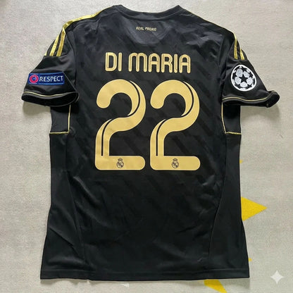 Angel Di Maria 22- Real  Madrid 2011-2012  Champions League Retro Jersey Soccer Shirt