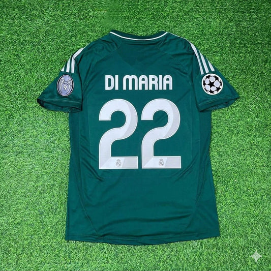 Angel Di Maria #22 Real Madrid 2012-2013 Champions League Grünes Trikot Fußballtrikot