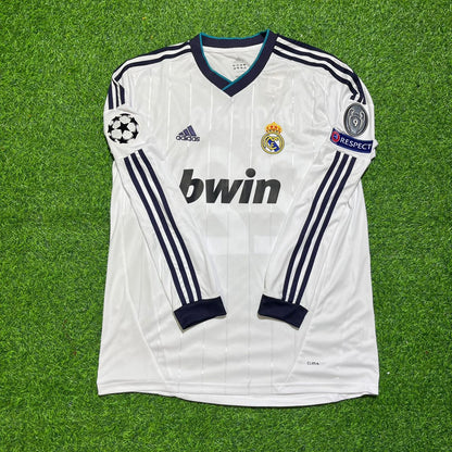 Angel Di Maria Real Madrid 2012/2013 Home White Long Sleeve Football Jersey