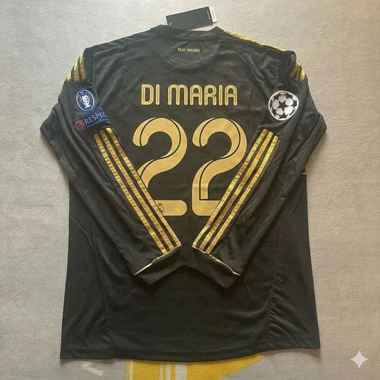 Angel Di Maria 22 – Real Madrid 2011–2012 Champions League Langarm-Trikot Fußballtrikot
