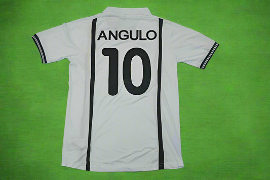 Miguel Angel Angulo Valencia 2001 Milano Champions Final Retro Football Jersey Soccer Shirt