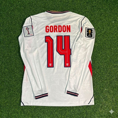 Anthony Gordon #14 England WM 2026 Heimtrikot Weiß Langarm