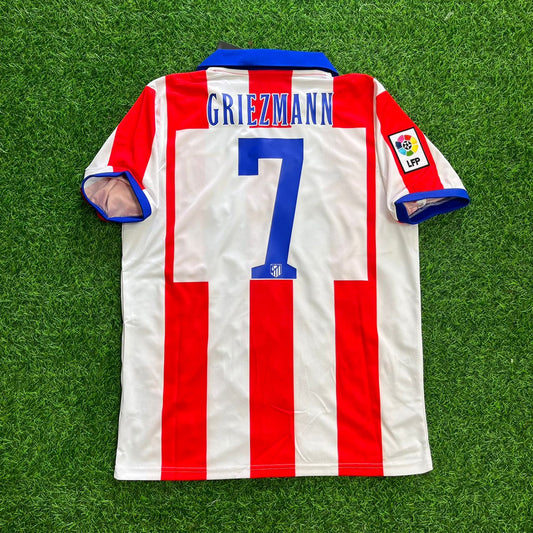 Antoine Griezmann 7 Atlético Madrid Heim 2014/15 Retro Trikot Jersey Maillot Fußball Trikot