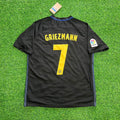 Antoine Griezmann 7 – Atletico Madrid 2016-17 Black Away Retro Kit Jersey Trikot Maillot