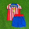Antoine Griezmann #7 Atlético Madrid Spider-Man Kids Retro Football Jersey