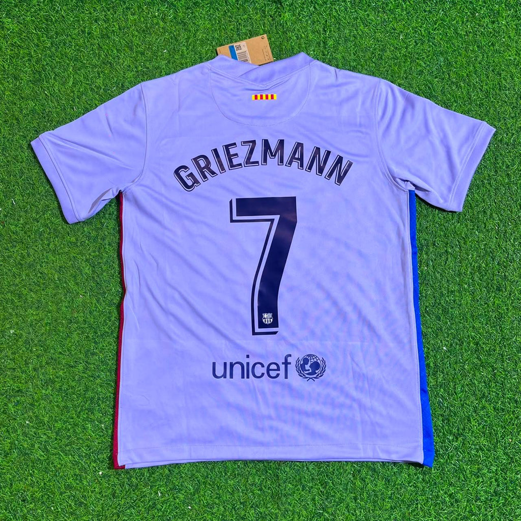 Antoine Griezmann #7 Barcelona Saison 2021-22 Retro Trikot Fußballtrikot