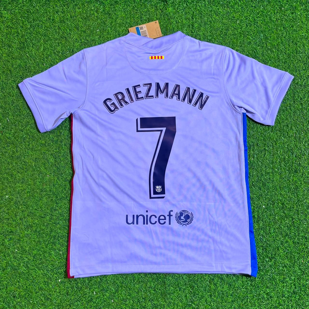 Antoine Griezmann #7 Barcelona 2021-22 Season Retro Jersey Trikot Soccer Shirt