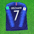 Maillot de football rétro à manches longues Antoine Griezmann France Coupe du Monde 2018