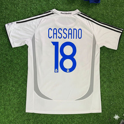 Antonio Cassano 18– Real Madrid 2006–2007 Home Kit Jersey – | Trikot | Maillot Soccer Shirt