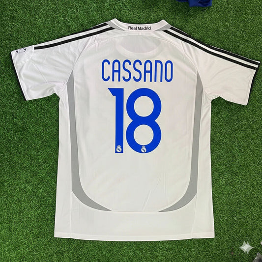 Antonio Cassano 18– Real Madrid 2006–2007 Home Kit Jersey – | Trikot | Maillot Soccer Shirt