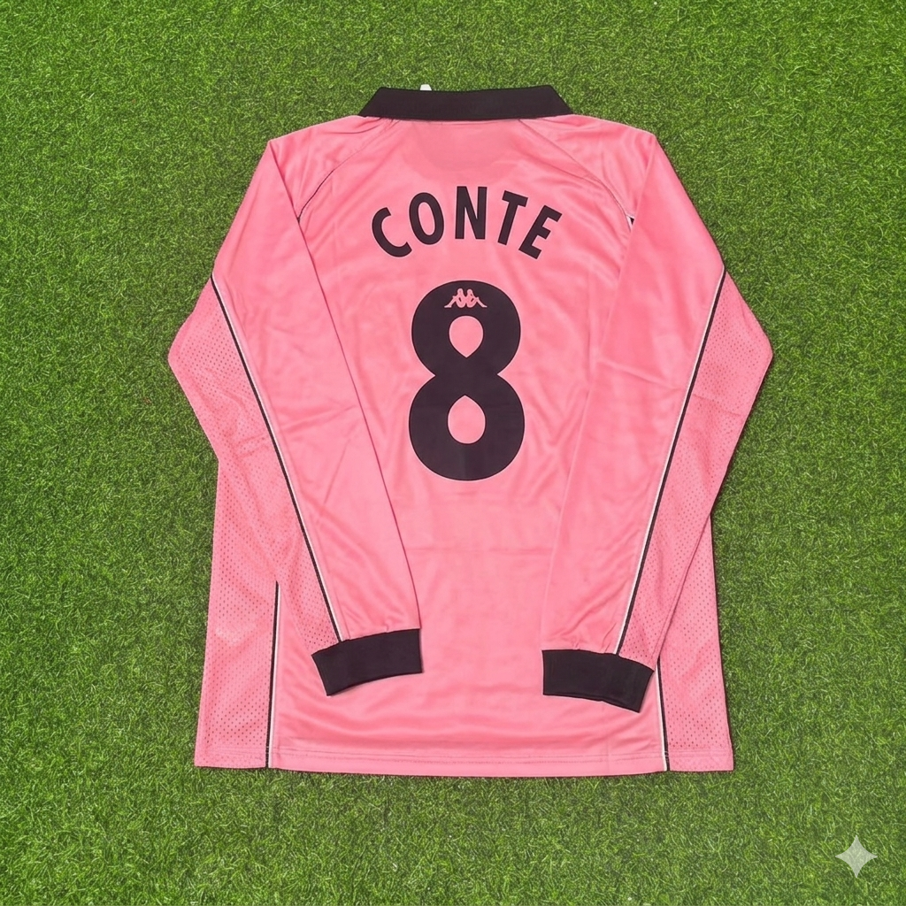 Antonio Conte #8 Juventus 1995 Rosa Camiseta Equipación Jersey Trikot Maillot