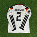 Antonio Rüdiger #2 Germany 2026 World Cup  Long Sleeve Home Football Jersey Kit