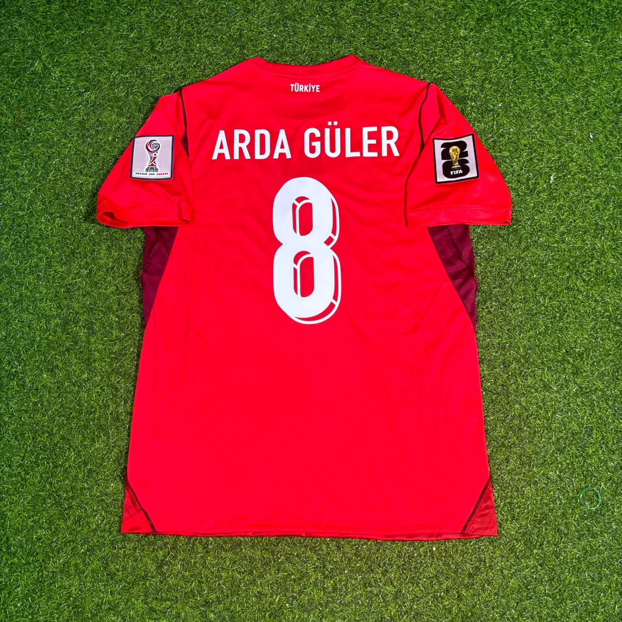 Arda Güler Türkei 2026 Weltmeisterschaft Heim Rot Kinder Fußballtrikot