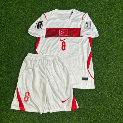 Arda Güler #8 Türkei Türkiye WM 2026 Auswärts Weiß Kinder Trikot
