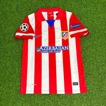 Arda Turan 10 Atlético Madrid 2013/2014 Home Retro Football Jersey