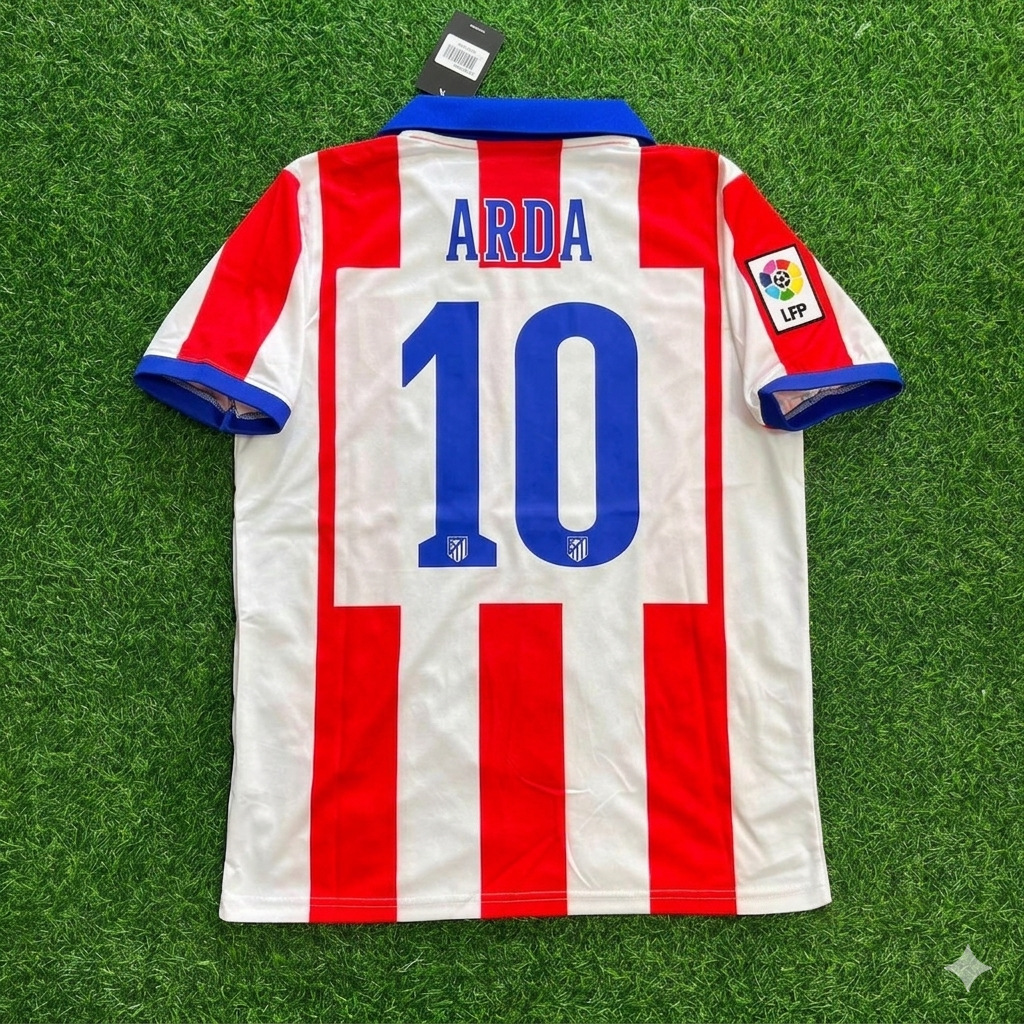 Arda Turan 10 Atlético Madrid Equipación Local 2014/15 Retro Camiseta de Fútbol