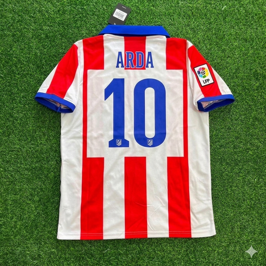 Arda Turan 10 Atlético Madrid Home 2014/15 Retro Kit Trikot Jersey Maillot Soccer Shirt
