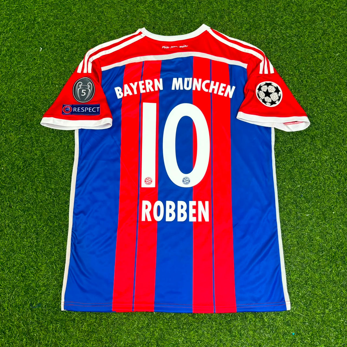 Arjen Robben #10 Bayern München 2014 2015 Heim Retro Champions League Patch Trikot