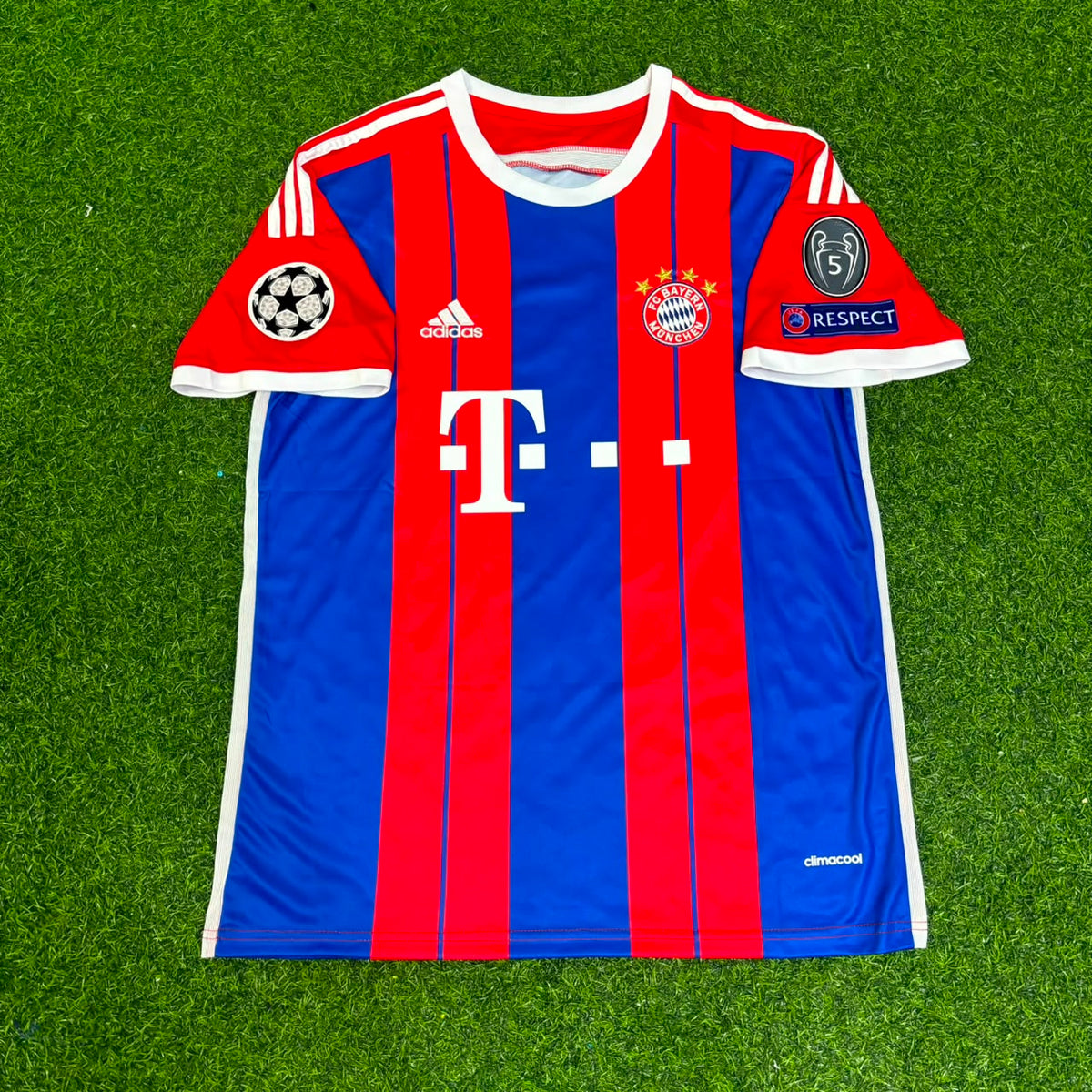 Arjen Robben #10 Bayern München 2014 2015 Heim Retro Champions League Patch Trikot