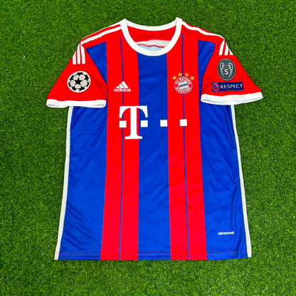 Arjen Robben #10 Bayern München 2014 2015 Heim Retro Champions League Patch Trikot