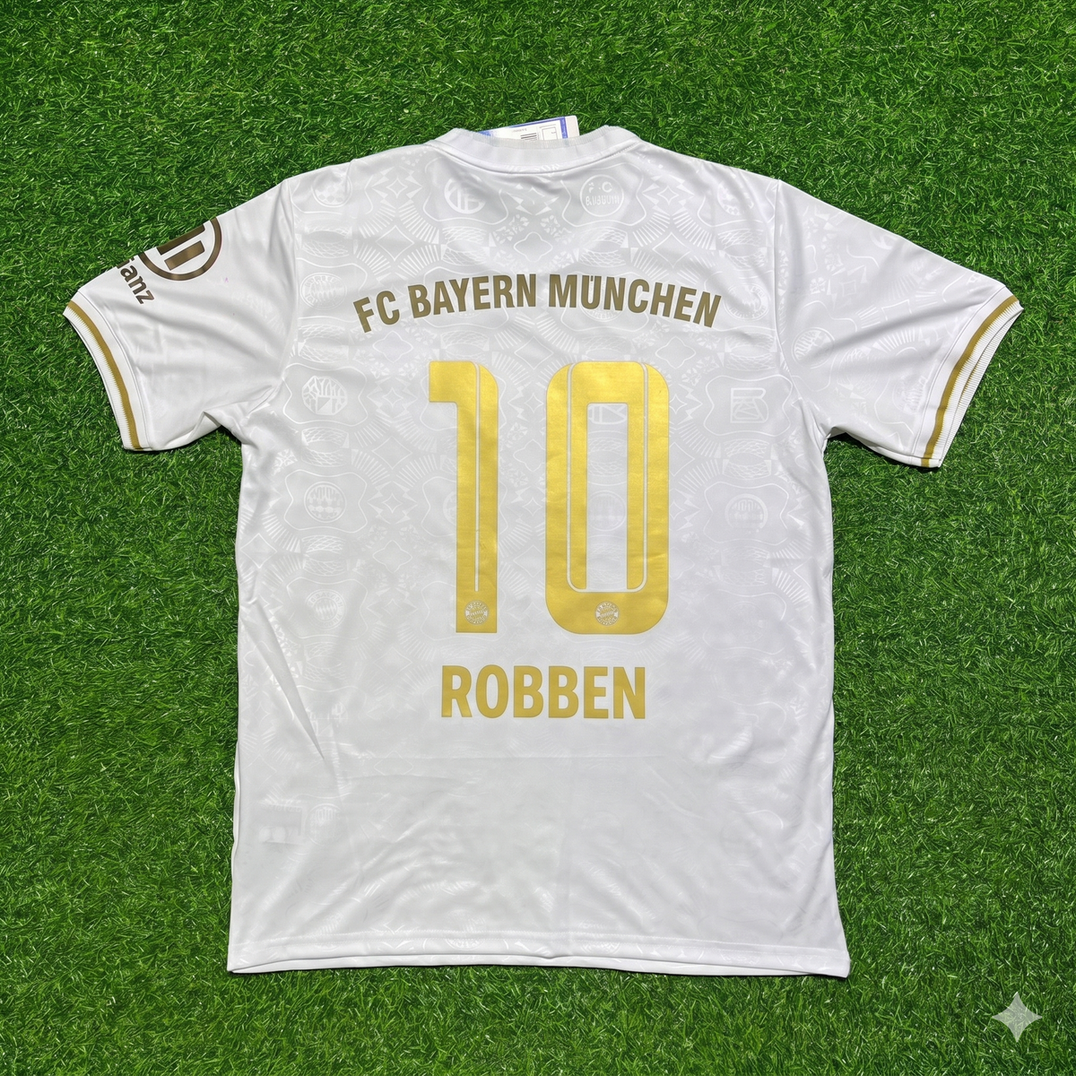 Bayern Munich 125 Years Anniversary Special-Edition White Jersey – Arjen Robben 10