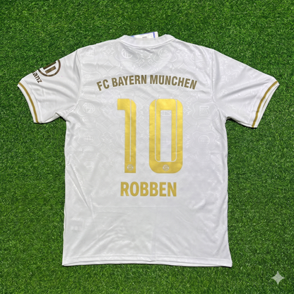 Bayern Munich 125 Years Anniversary Special-Edition White Jersey – Arjen Robben 10