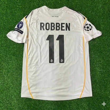 Arjen Robben Real Madrid 2009 2010 Retro Jersey Soccer Shirt Trikot