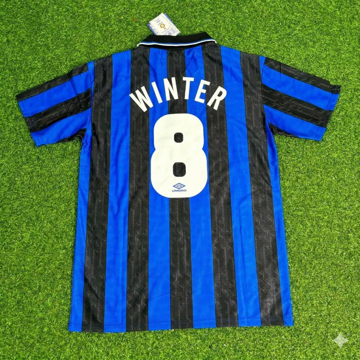 Maillot de football rétro domicile Aron Winter Inter 1997-1998