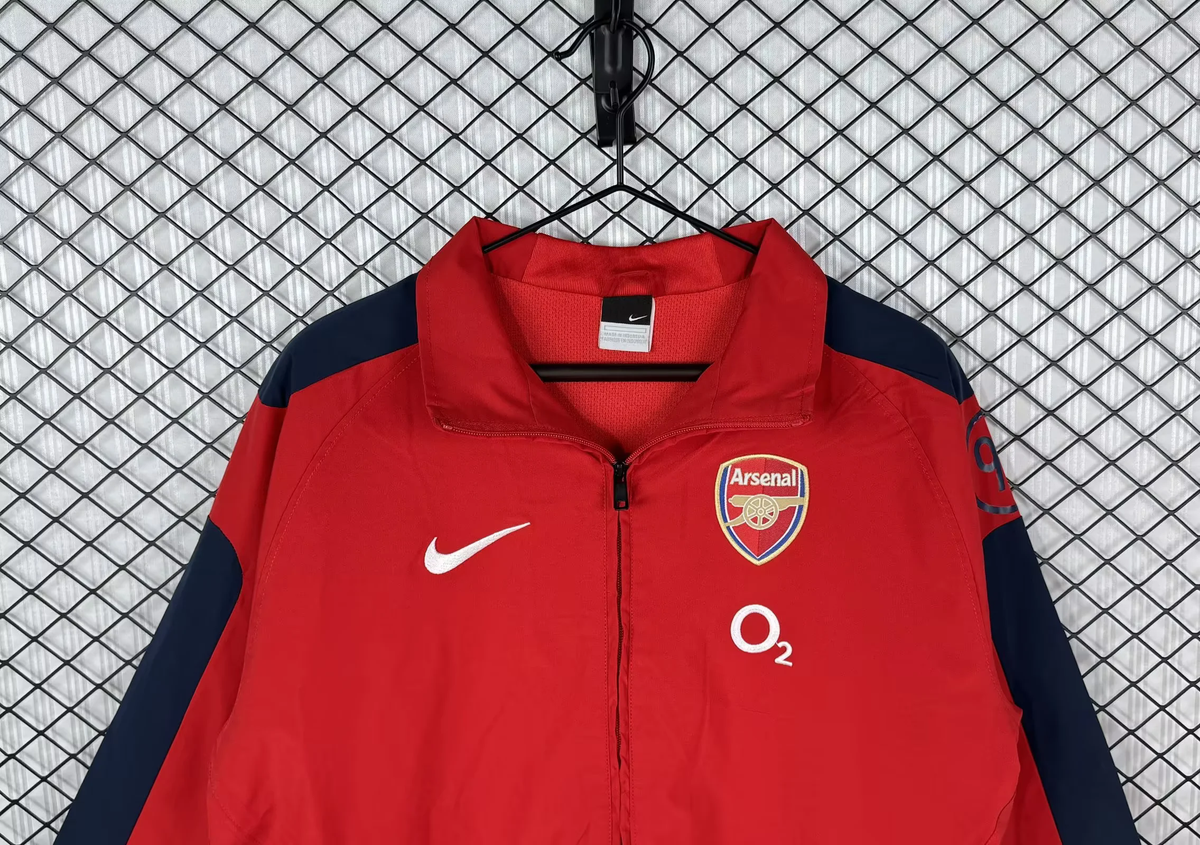 Arsenal 2004/2005 Red Retro Windbreaker Jacket