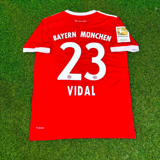 Bayern Munich 2017/18 Home Retro Jersey – Arturo Vidal