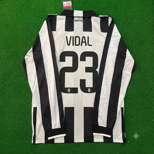 Arturo Vidal #23 Juventus 2014 2015 Retro Langarm-Trikot Maillot Maglia Fußballtrikot