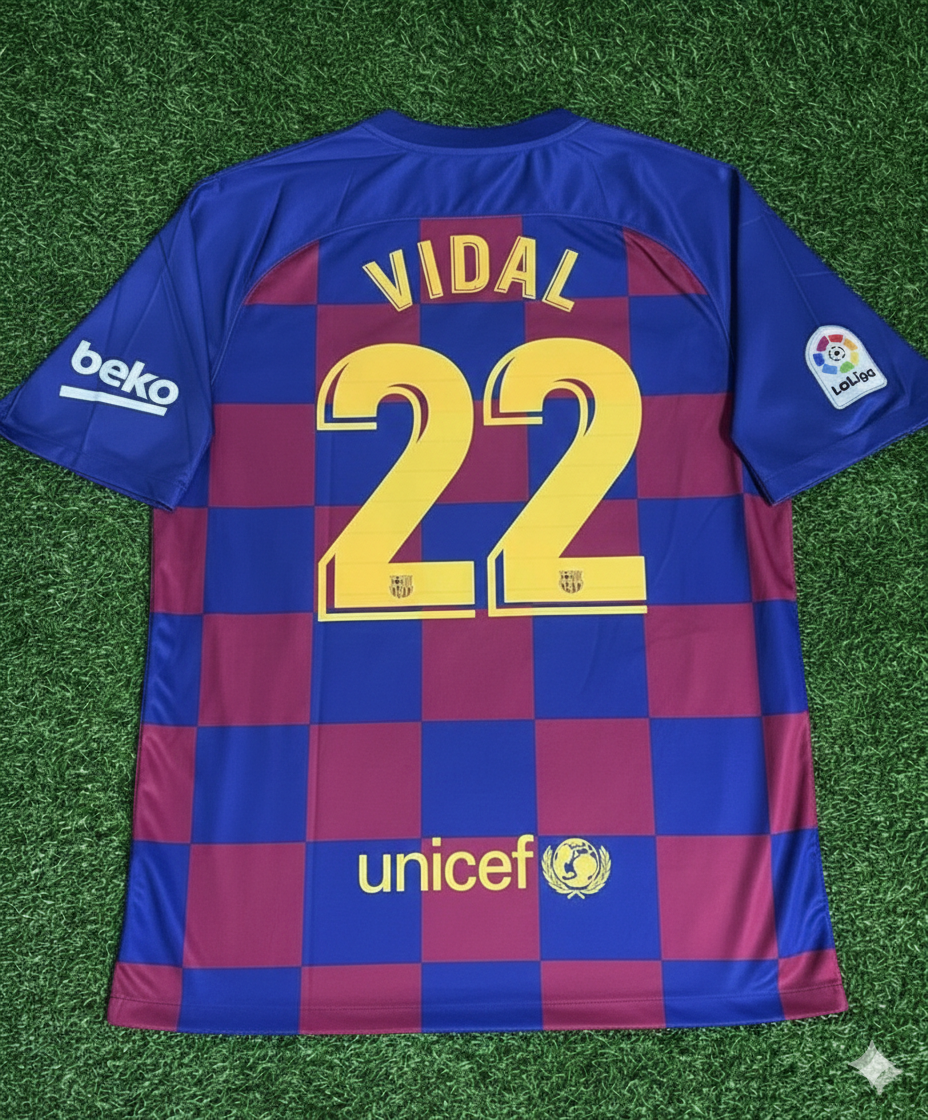 Barcelona 2019/20 Home Retro Jersey – Arturo Vidal
