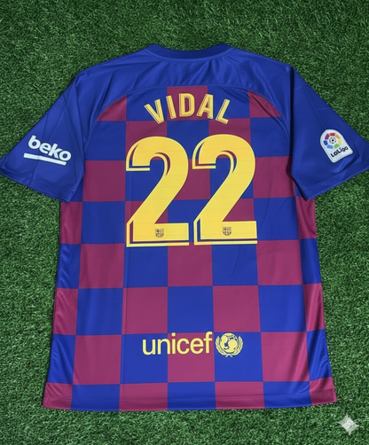 Barcelona 2019/20 Home Retro Jersey – Arturo Vidal