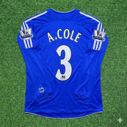 Chelsea 2006/08 Long Sleeve EPL Patch Football Jersey – Ashley Cole 3