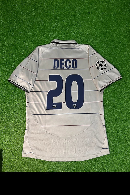Deco #20 - Barcelona 2004/2005 Retro Jersey Trikot Soccer Shirt