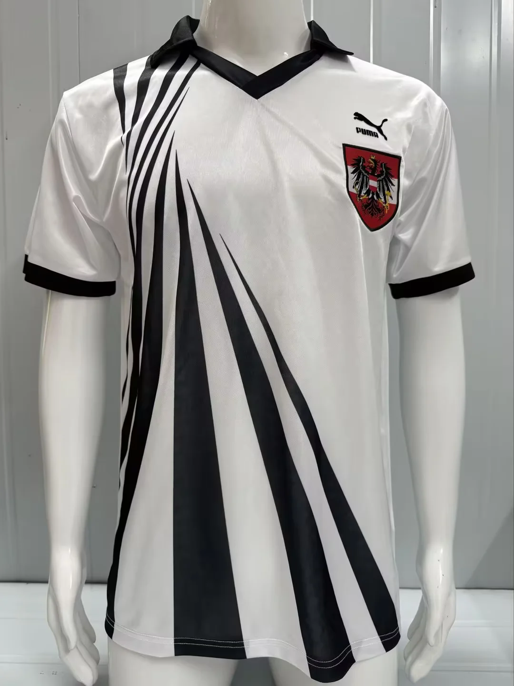 Austria 1990 World Cup White Retro Football Jersey