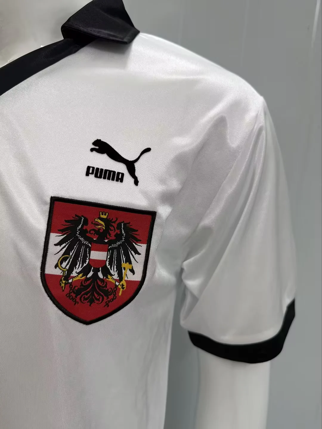 Austria 1990 World Cup White Retro Football Jersey