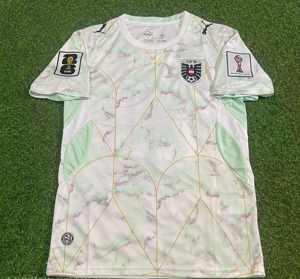 Österreich Weißes Fußballtrikot WM 2026