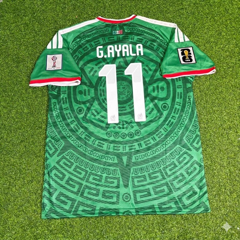 Guillermo Ayala Mexico 2026 World Cup Home Green Football Jersey
