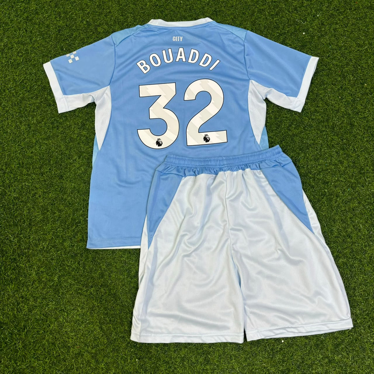 Ayyoub Bouaddi Manchester City 2026-27 Heimtrikot neue Saison Kinder Trikot Maillot Fußballshirt