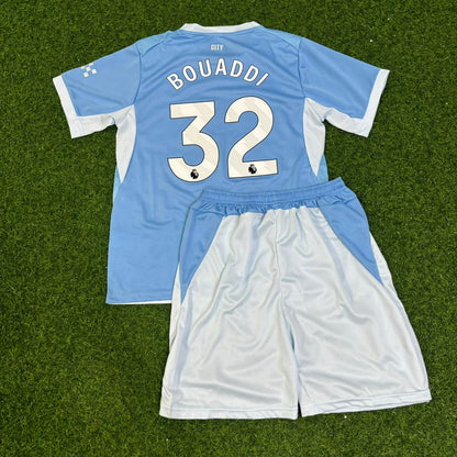 Ayyoub Bouaddi Manchester City 2026-27 Heimtrikot neue Saison Kinder Trikot Maillot Fußballshirt