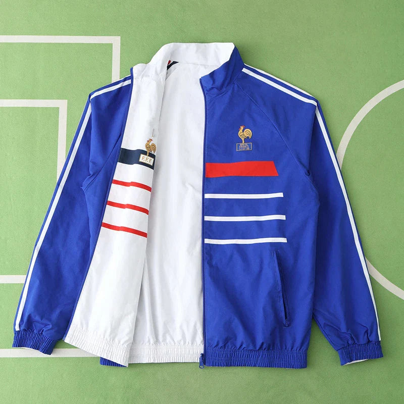 Frankreich Retro Vintage Wende-Windjacke - Wendbare Jacke